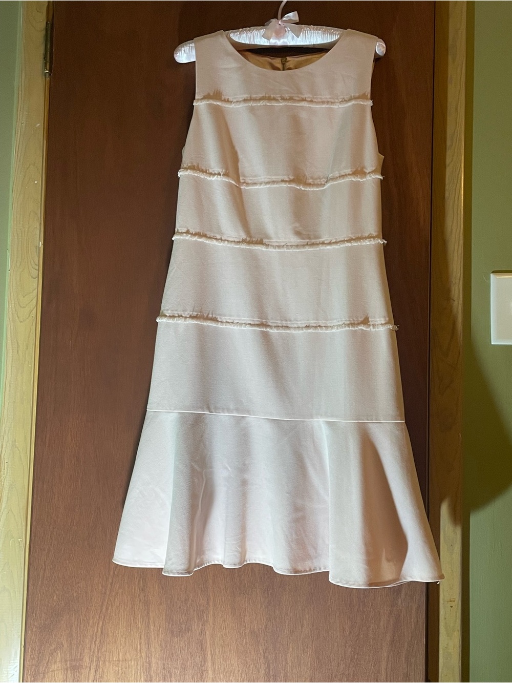 Ivanka Trump Pale Pink Sleeveless A-Line Dress